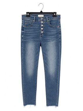 LOFT “The Skinny” Light Wash Jeans – Women’s Size 8 – Cropped Frayed Hem Denim